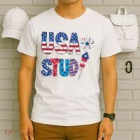 USA Stud 4th Of July Firework Cute T-Shirt thumb 6
