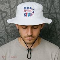 USA Stud 4th Of July Firework Cute Bucket Hat thumb 2