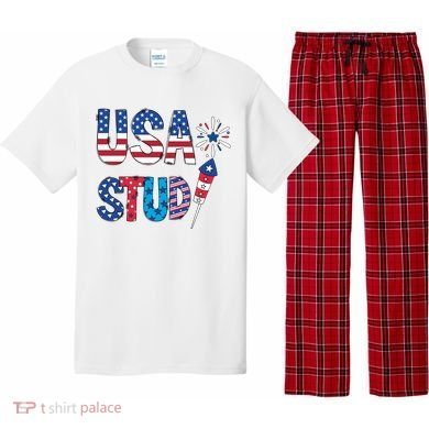 USA Stud 4th Of July Firework Cute Pajama Set