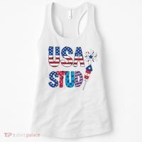 USA Stud 4th Of July Firework Cute Women's Tank Top thumb 0