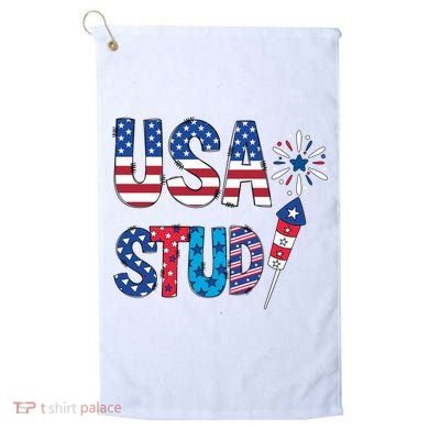 USA Stud 4th Of July Firework Cute Golf Towel