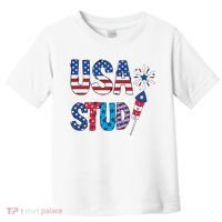 USA Stud 4th Of July Firework Cute Toddler T-Shirt thumb 0