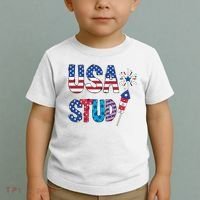 USA Stud 4th Of July Firework Cute Toddler T-Shirt thumb 2