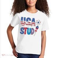 USA Stud 4th Of July Firework Cute Kids T-Shirt thumb 2