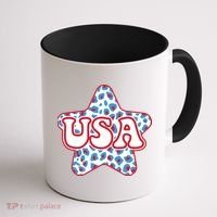 USA Star 4th Of July Festive Holiday Coffee Mug thumb 1