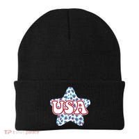 USA Star 4th Of July Festive Holiday Beanie thumb 0