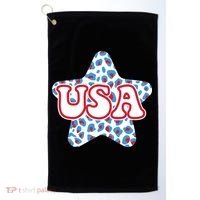 USA Star 4th Of July Festive Holiday Golf Towel thumb 0