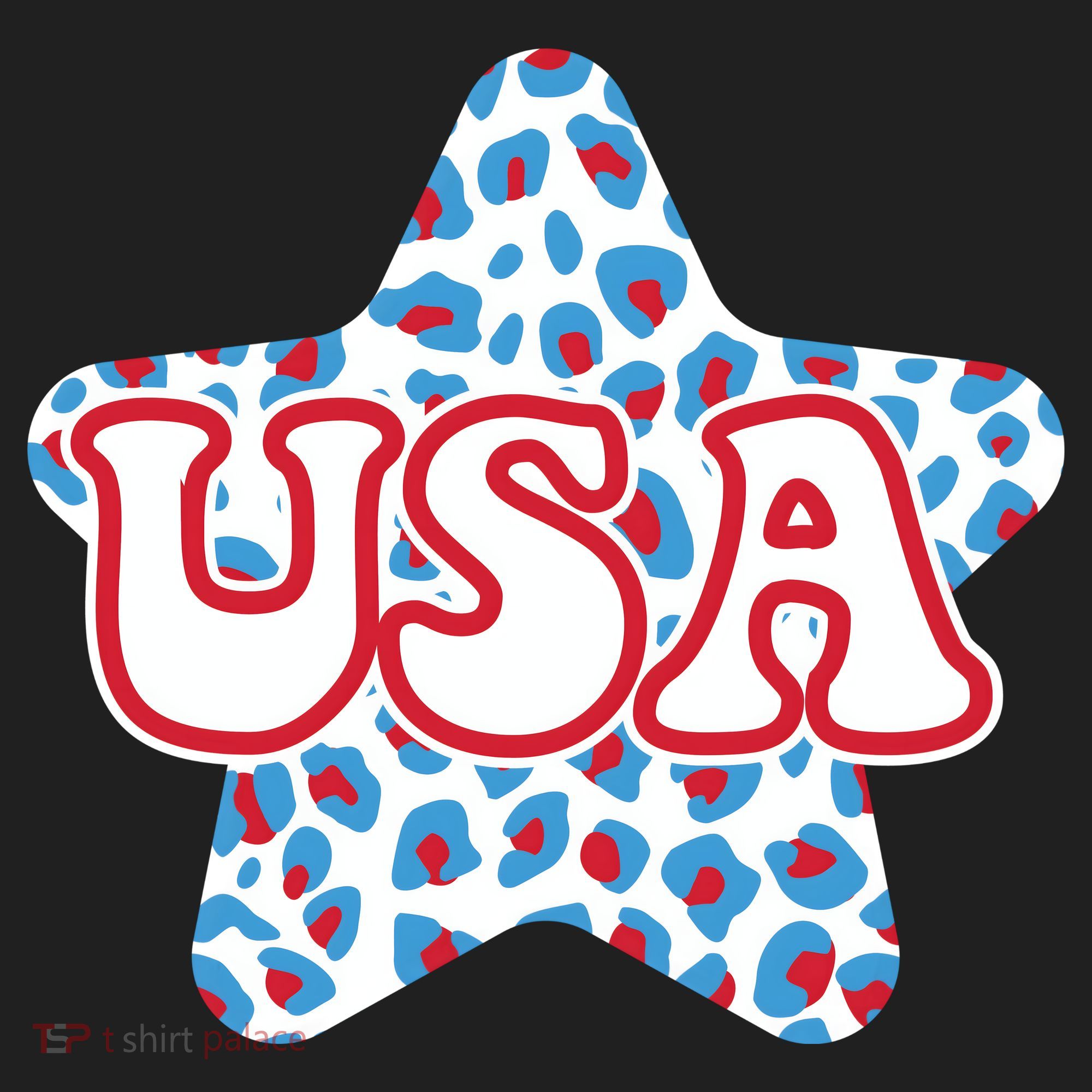 USA Star 4th Of July Festive Holiday Golf Towel