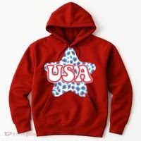 USA Star 4th Of July Festive Holiday Hoodie thumb 0