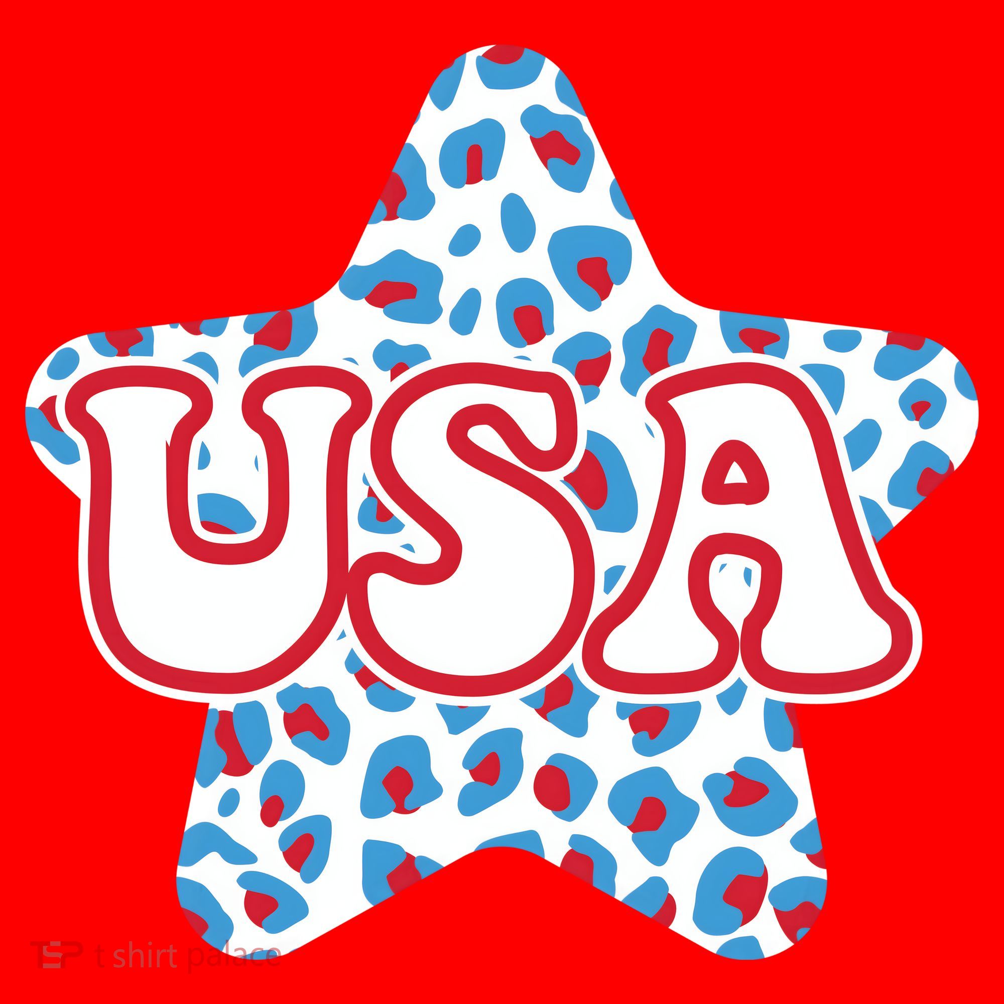 USA Star 4th Of July Festive Holiday T-Shirt
