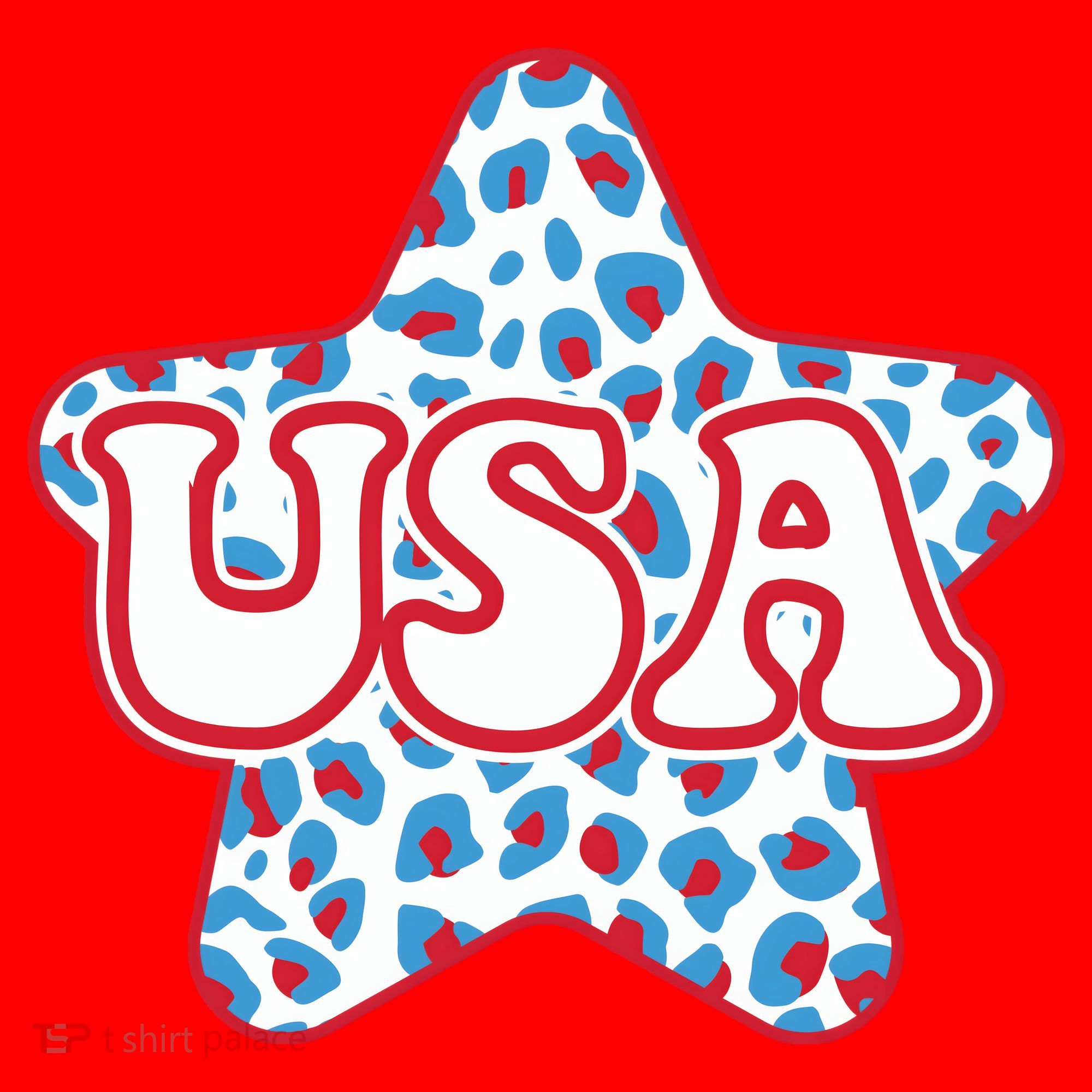 USA Star 4th Of July Festive Holiday Santa Hat