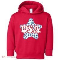 USA Star 4th Of July Festive Holiday Toddler Hoodie thumb 0