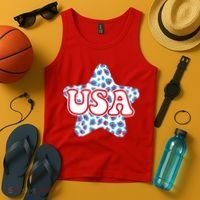 USA Star 4th Of July Festive Holiday Tank Top thumb 4
