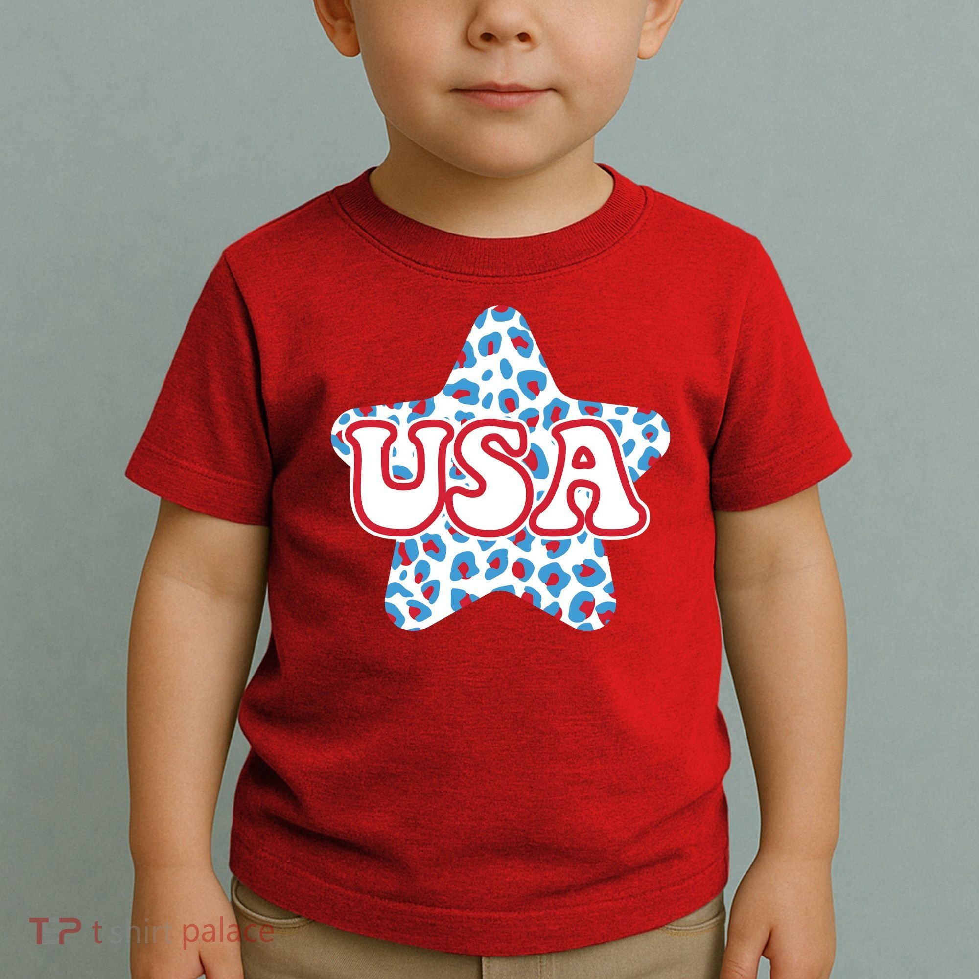USA Star 4th Of July Festive Holiday Toddler T-Shirt