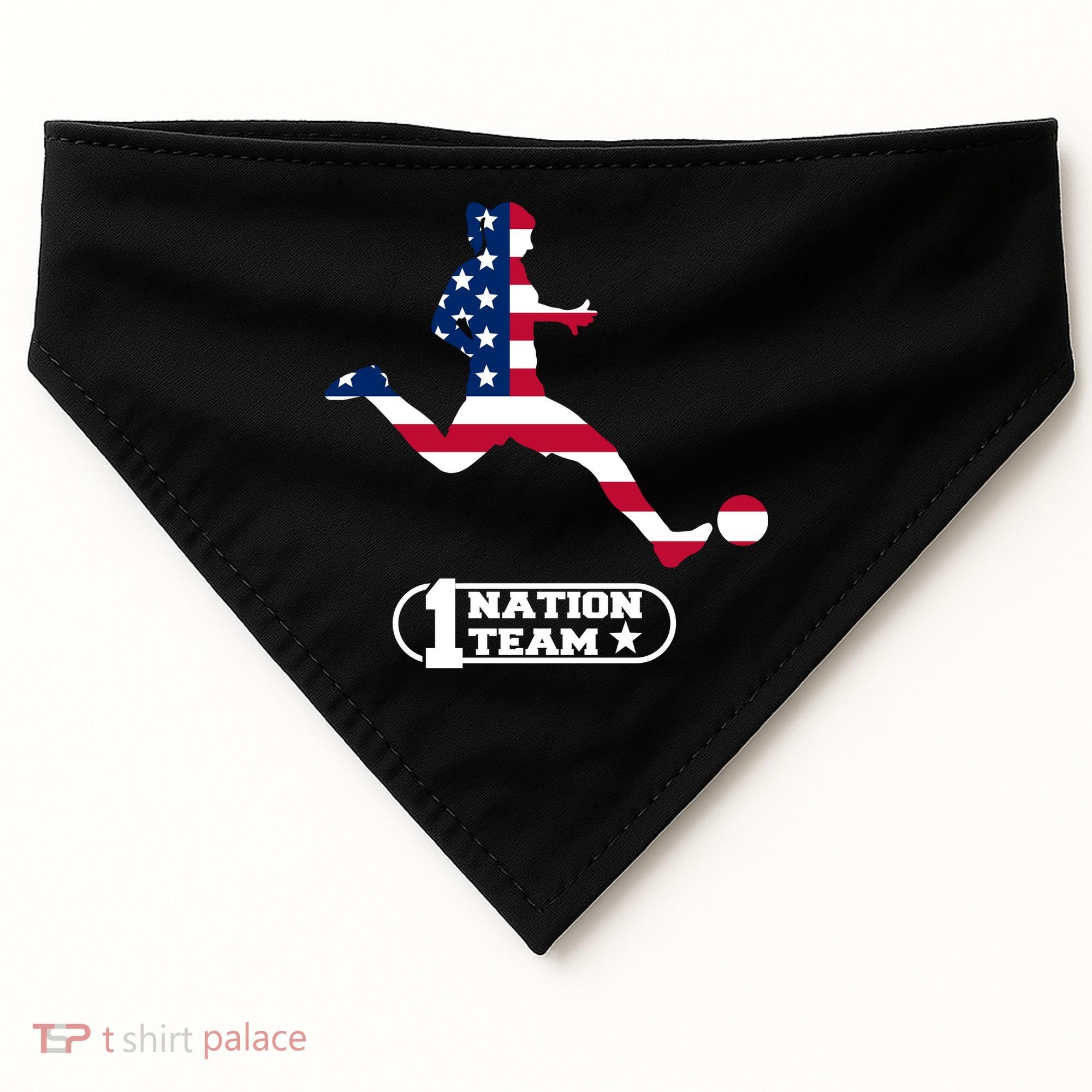 USA 1 Nation Soccer Team USA-Made Doggie Bandana