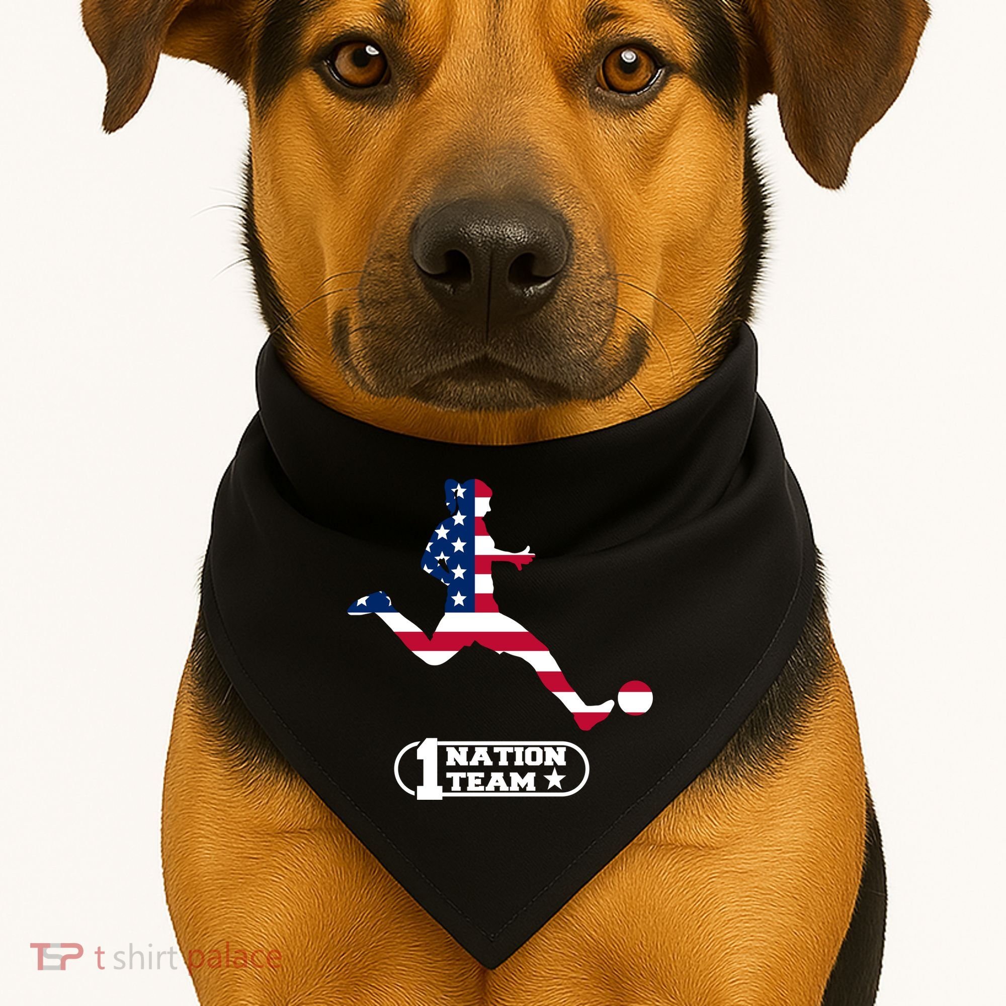 USA 1 Nation Soccer Team USA-Made Doggie Bandana