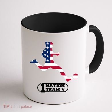 USA 1 Nation Soccer Team Coffee Mug back