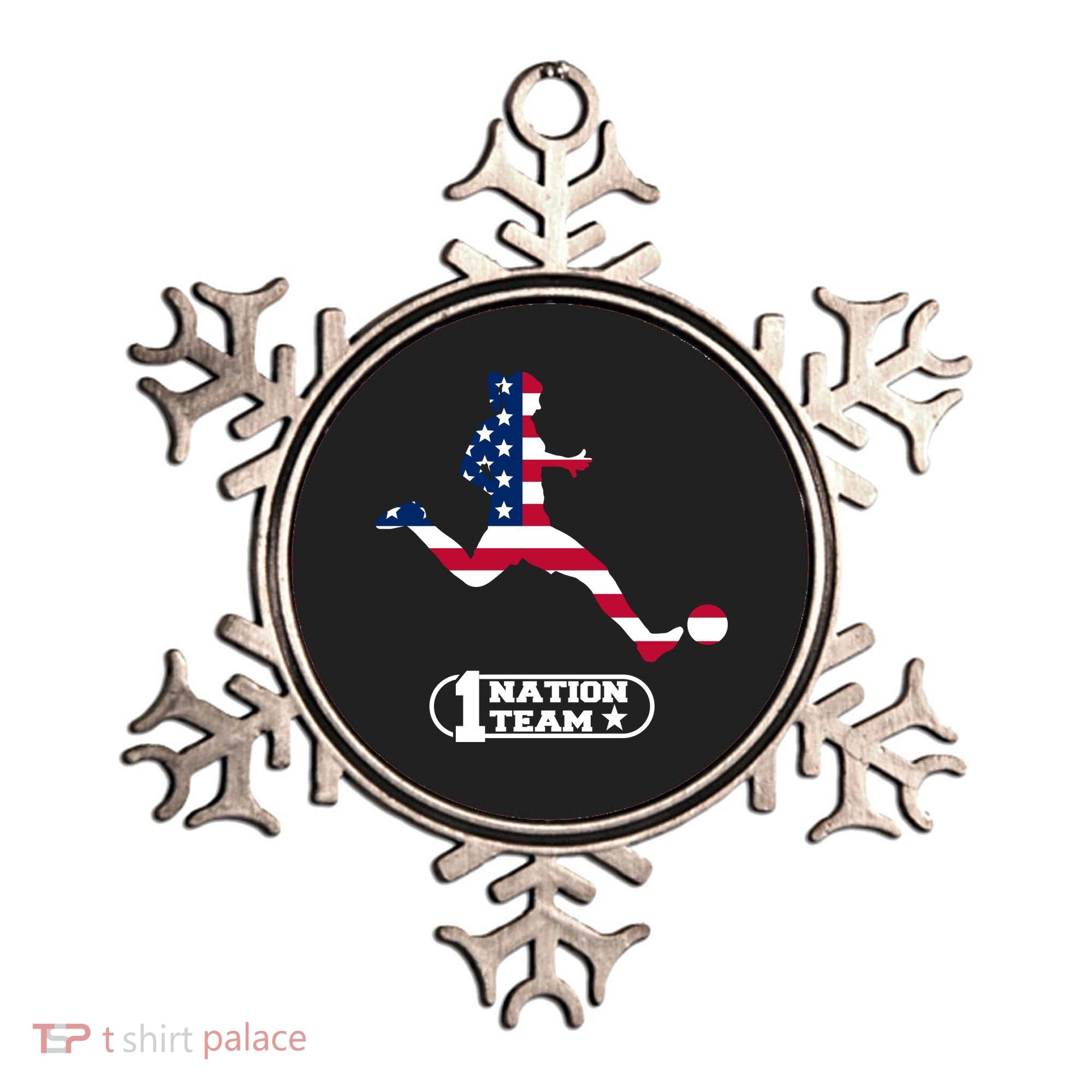 USA 1 Nation Soccer Team Ornament