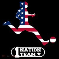 USA 1 Nation Soccer Team Baby Bodysuit thumb 2