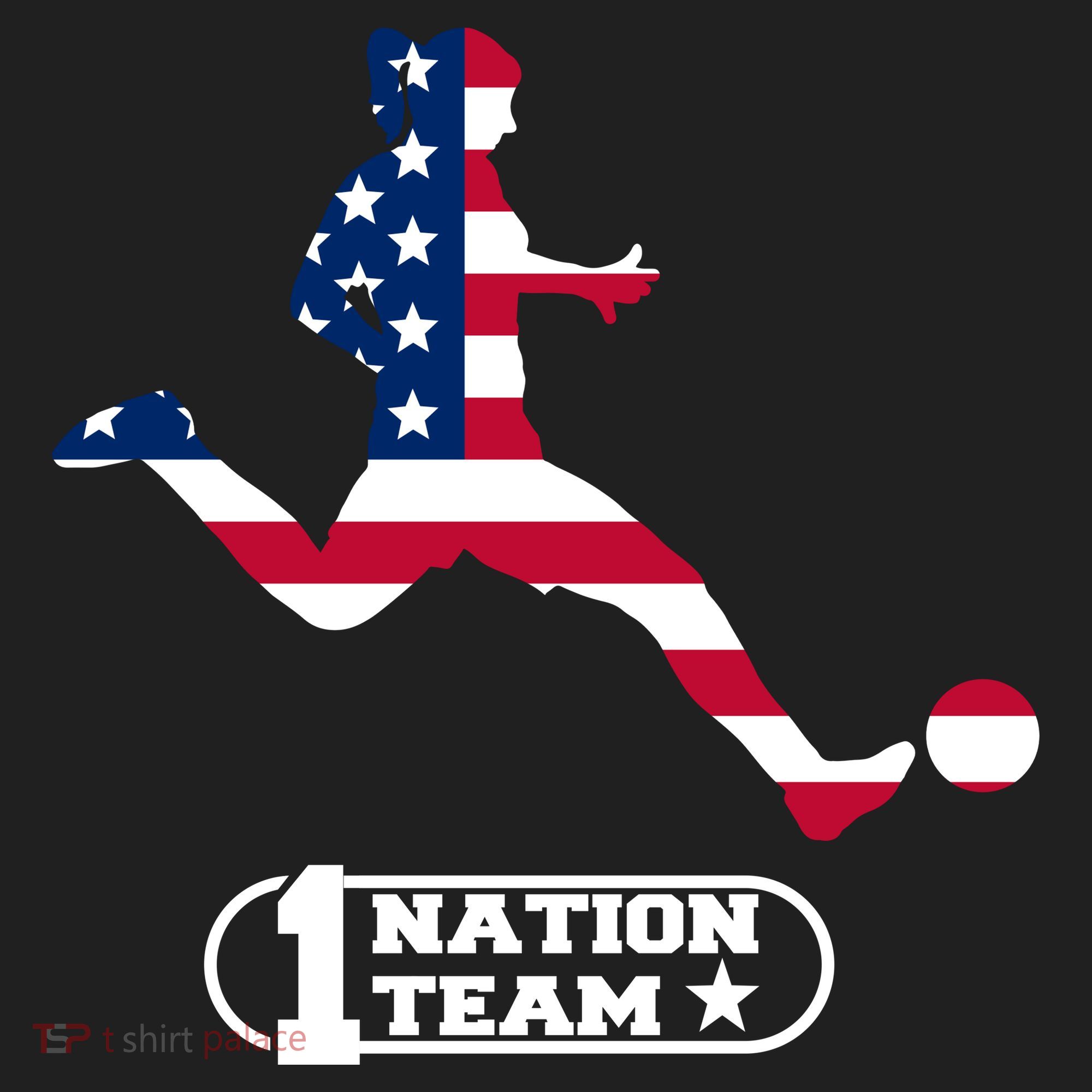 USA 1 Nation Soccer Team Hat