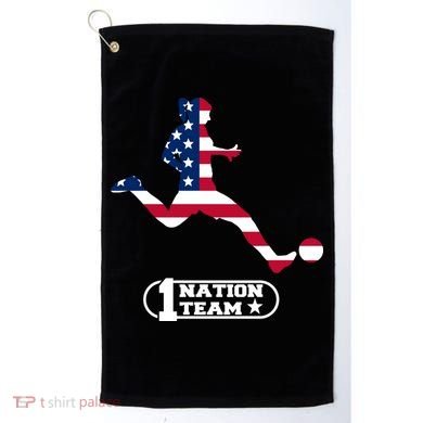 USA 1 Nation Soccer Team Golf Towel