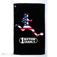 USA 1 Nation Soccer Team Golf Towel thumb 0