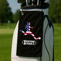 USA 1 Nation Soccer Team Golf Towel thumb 2