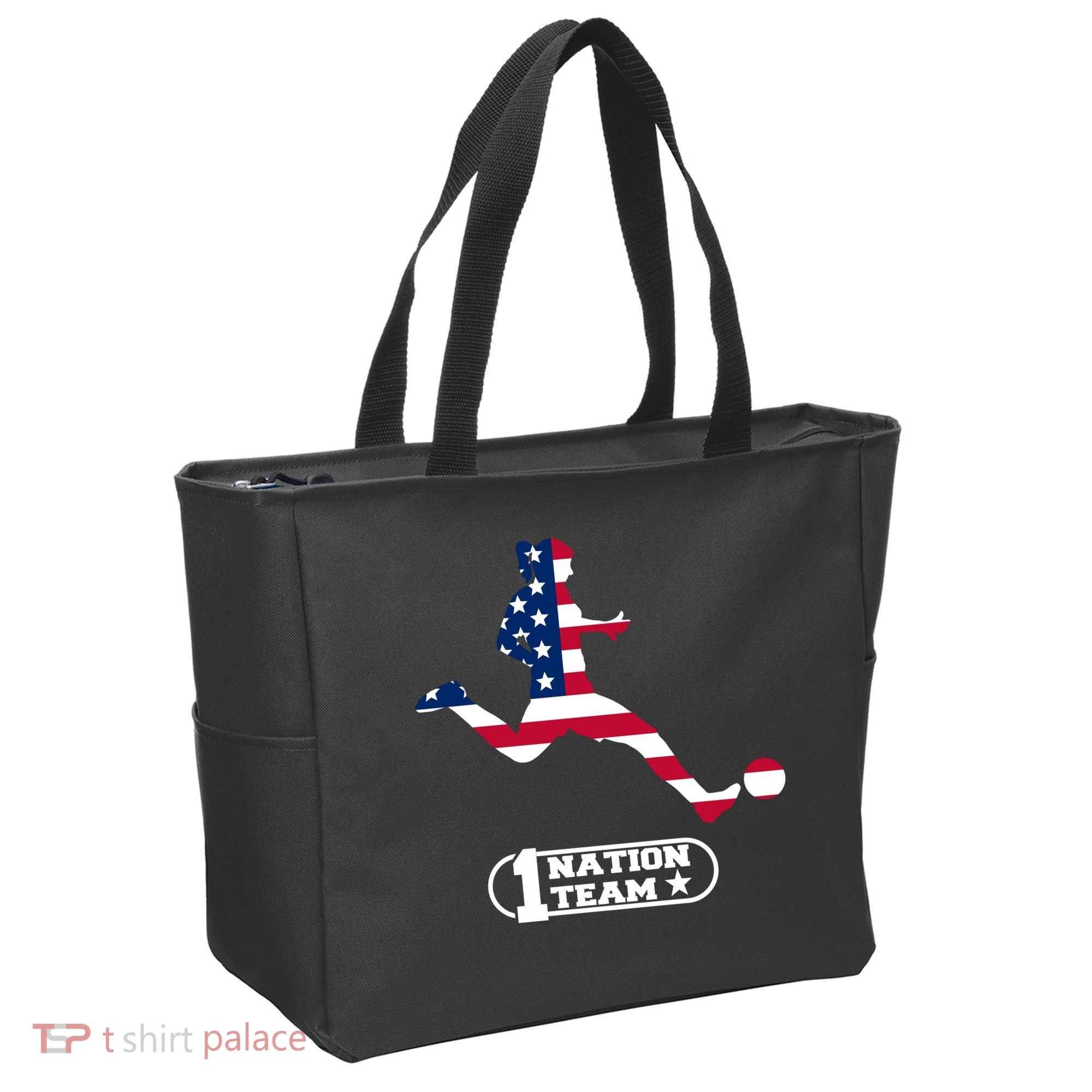 USA 1 Nation Soccer Team Tote Bag