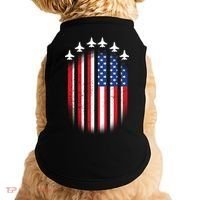 USA Air Force Jets American Flag Doggie Tank thumb 0
