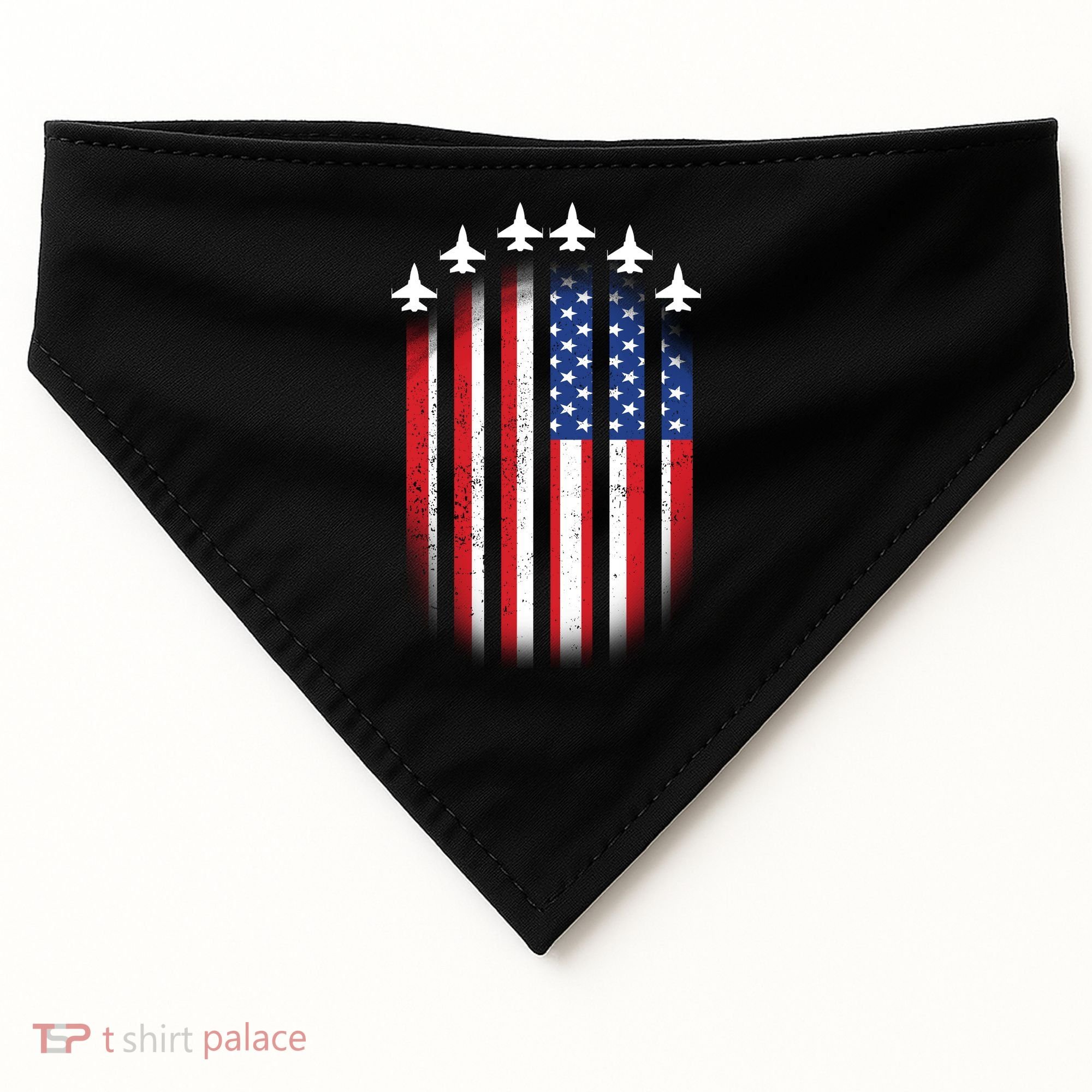 USA Air Force Jets American Flag USA-Made Doggie Bandana