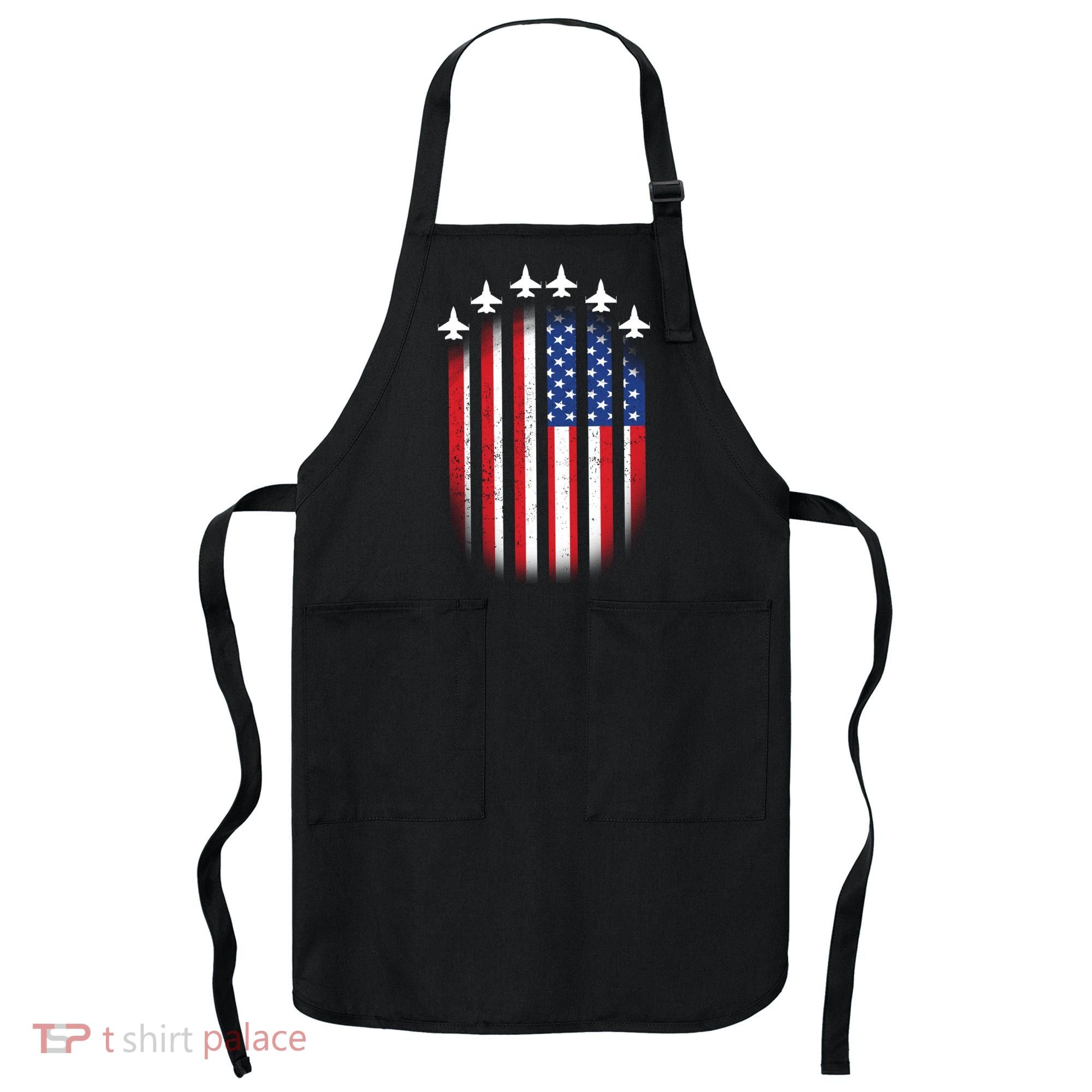 USA Air Force Jets American Flag Apron