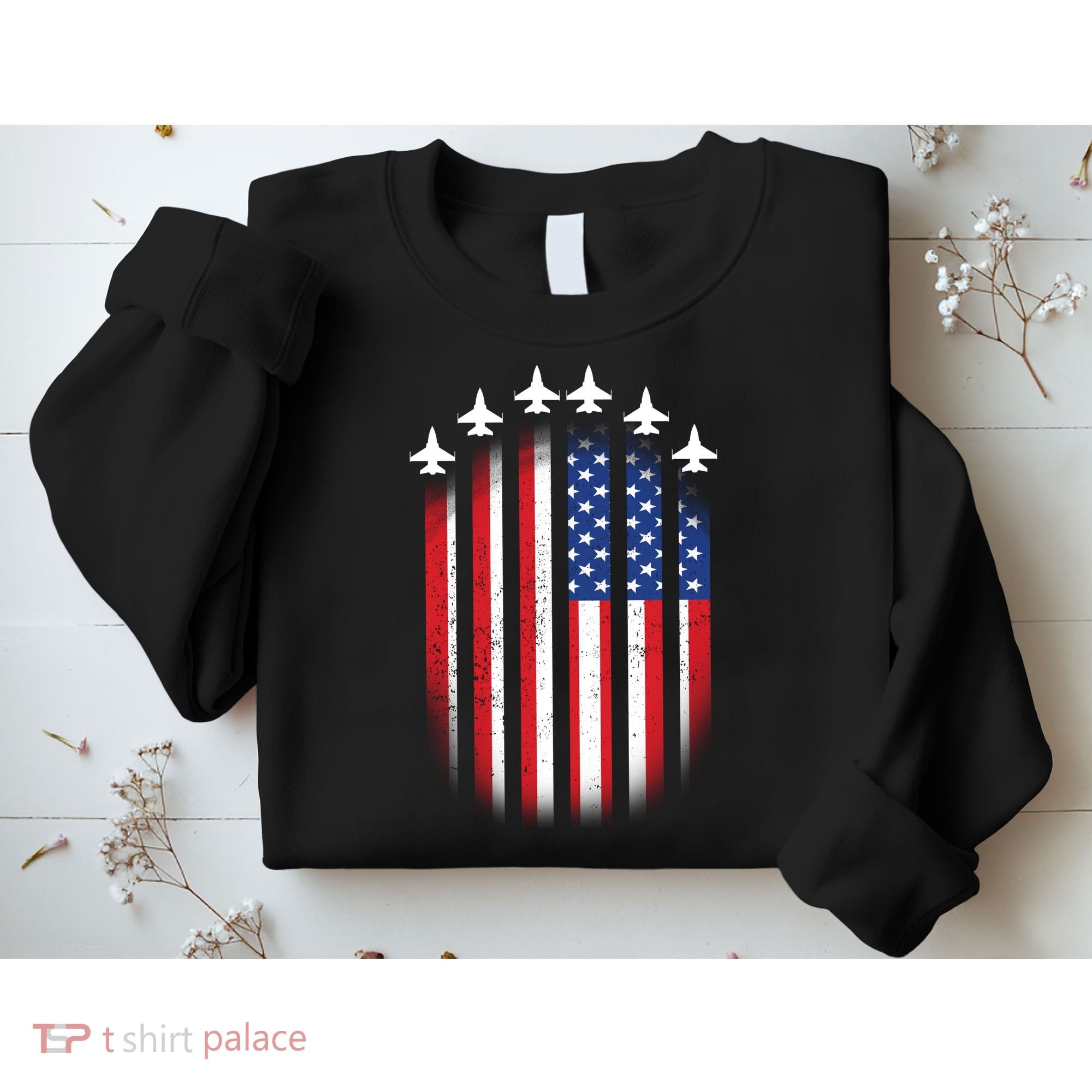 USA Air Force Jets American Flag Sweatshirt