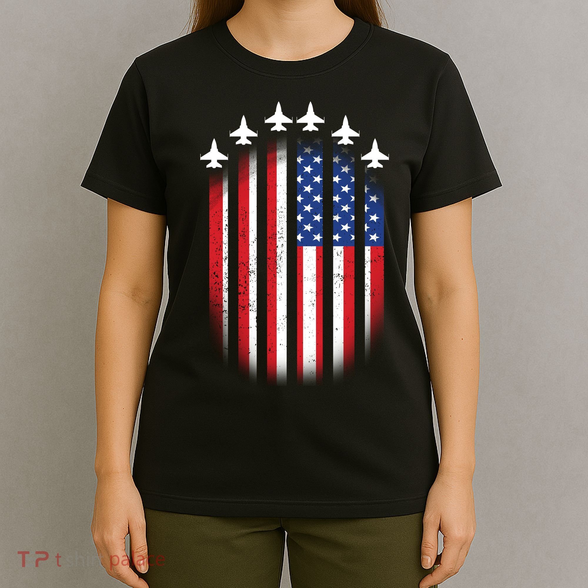 USA Air Force Jets American Flag T-Shirt