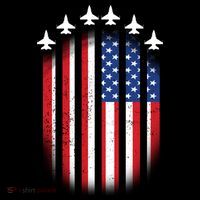 USA Air Force Jets American Flag T-Shirt thumb 7