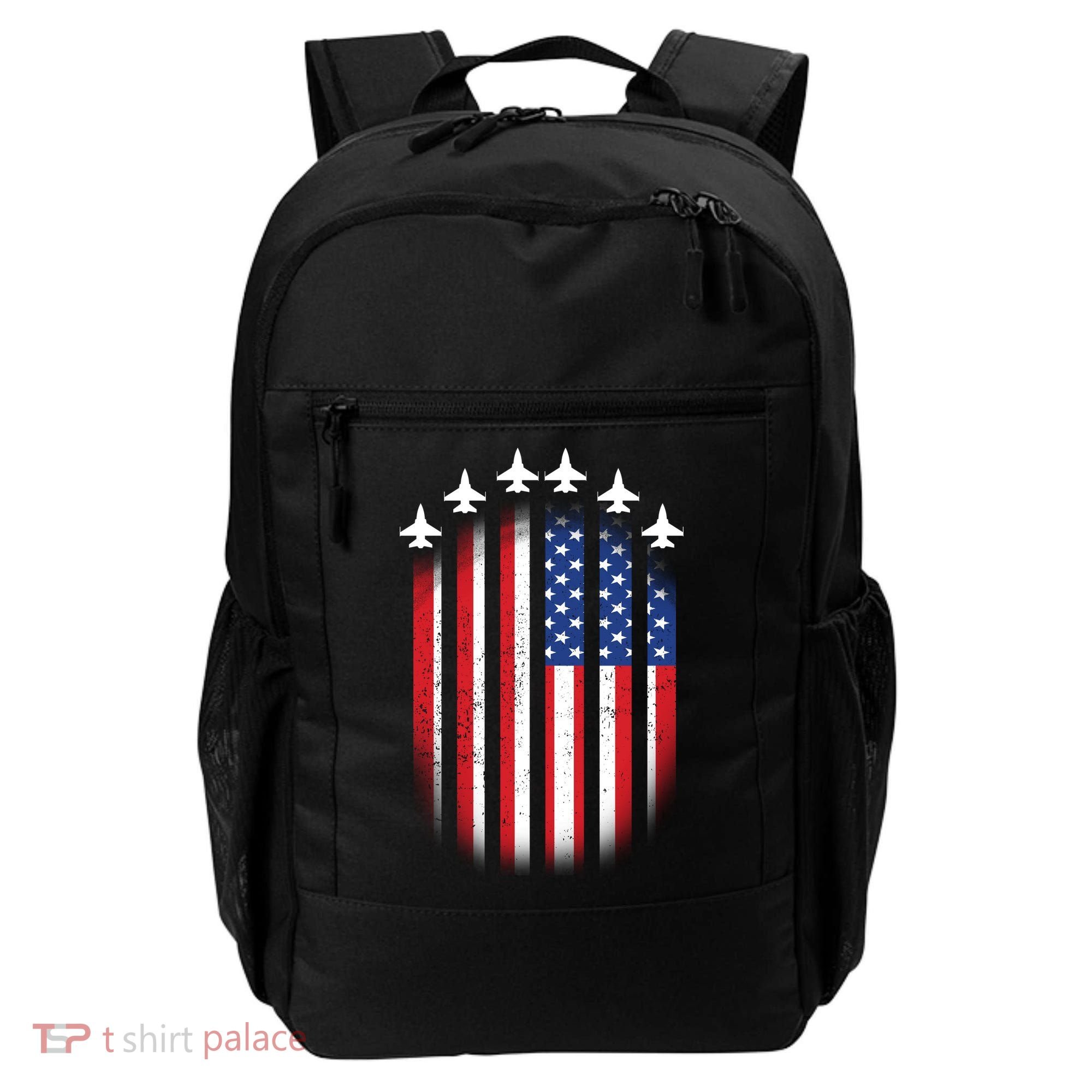 USA Air Force Jets American Flag Backpack