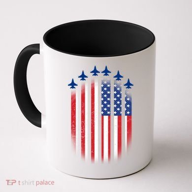 USA Air Force Jets American Flag Coffee Mug