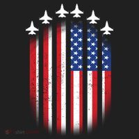USA Air Force Jets American Flag Beanie thumb 2