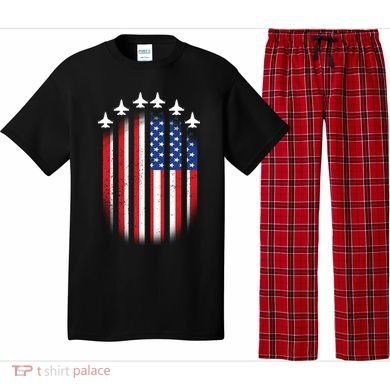 USA Air Force Jets American Flag Pajama Set