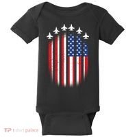 USA Air Force Jets American Flag Baby Bodysuit thumb 0