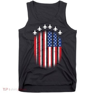 USA Air Force Jets American Flag Tank Top