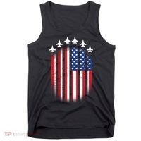 USA Air Force Jets American Flag Tank Top thumb 0