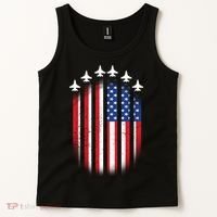 USA Air Force Jets American Flag Tank Top thumb 2