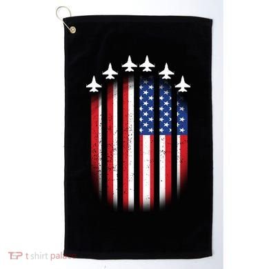 USA Air Force Jets American Flag Golf Towel