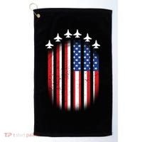 USA Air Force Jets American Flag Golf Towel thumb 0
