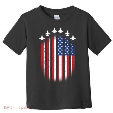 USA Air Force Jets American Flag Toddler T-Shirt
