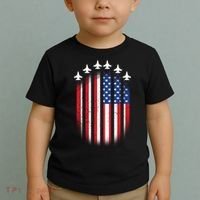USA Air Force Jets American Flag Toddler T-Shirt thumb 2