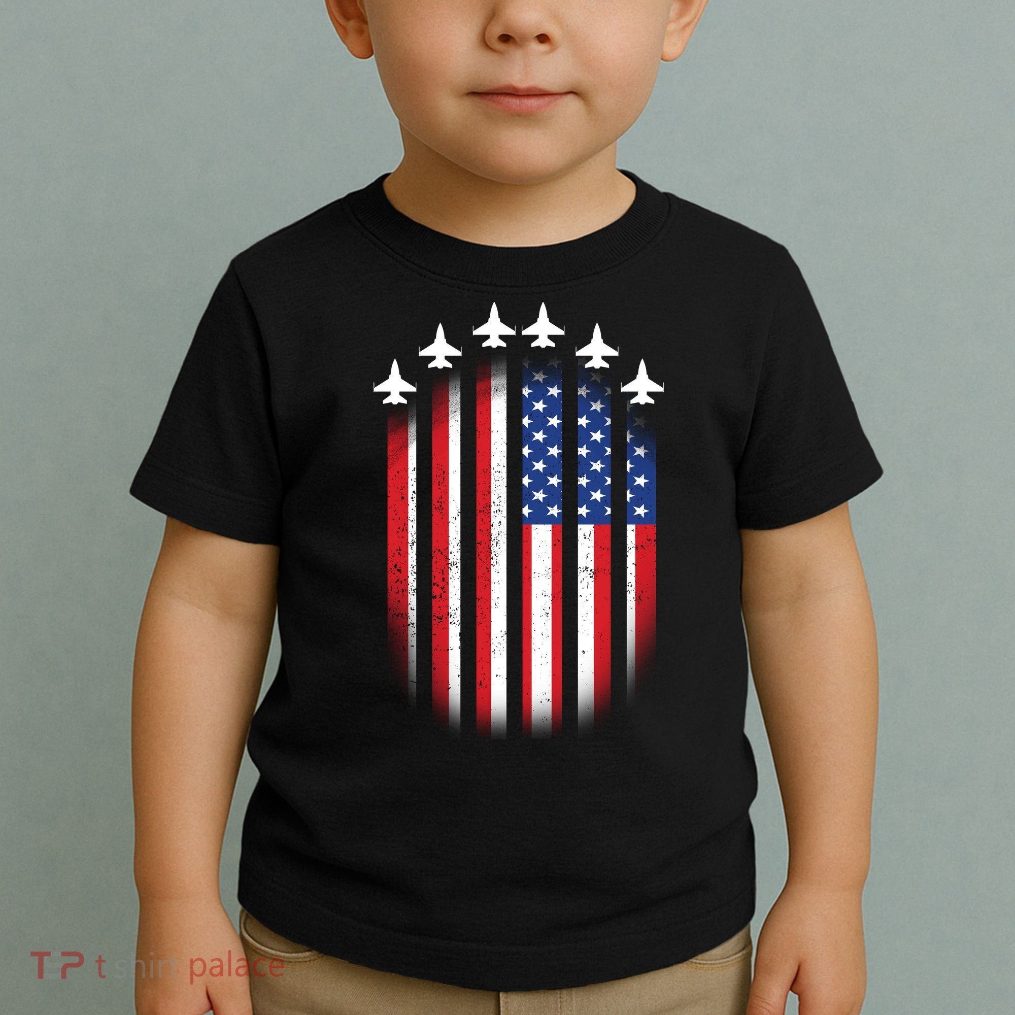 USA Air Force Jets American Flag Toddler T-Shirt
