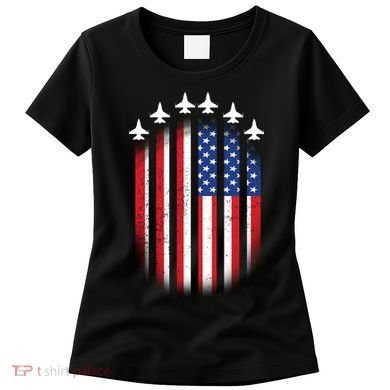 USA Air Force Jets American Flag Women's T-Shirt