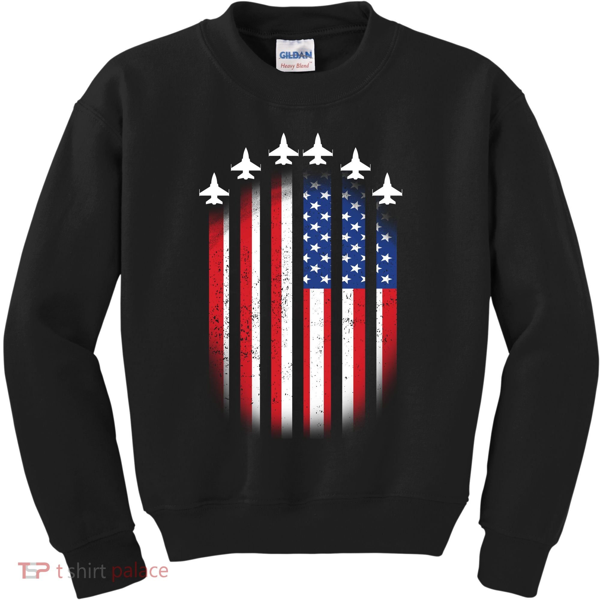 USA Air Force Jets American Flag Kids Sweatshirt