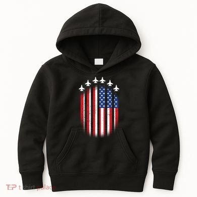 USA Air Force Jets American Flag Kids Hoodie